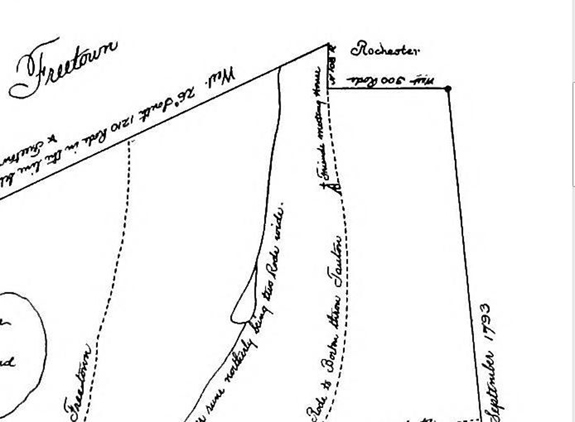 1795 Map of new Bedford - top Section - www.WhalingCity.net