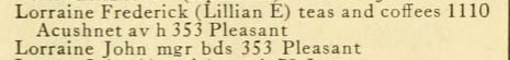 1923 New Bedford City Directory listing - www.WhalingCity.net