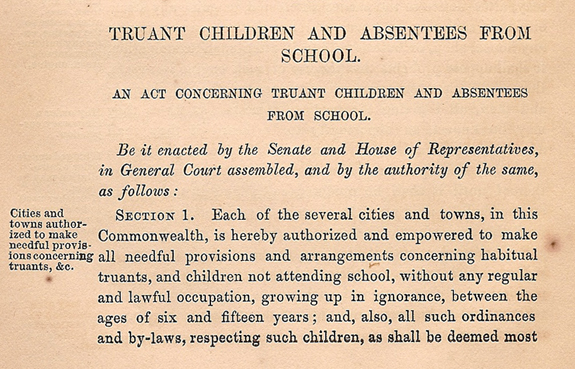 Truancy 1860 ordinance a - www.WhalingCity.net