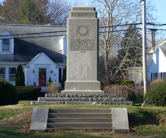 Buttonwood Park World War 1 memorial - www.WhalingCity.net