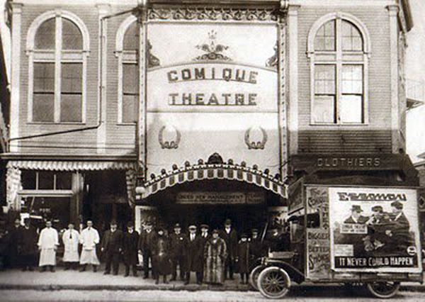 1916 Comique Theater -  - Acushnet AVe and Hicks St. New Bedford, Ma - www.WhalingCity.net